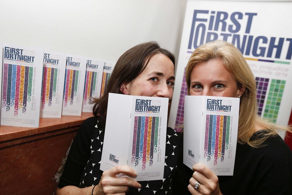 Pictured at the The Clarence Hotel Wellington Quay, Dublin at the launch of First Fortnight 2015 festival programme was Lara Kelly from Mental Health Reform and Jill O'Herlihy from Mental Health Ireland.

Picture Conor McCabe Photography.