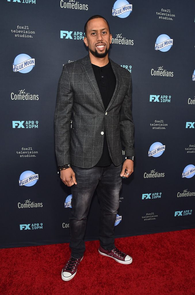 SANTA MONICA, CA - APRIL 06:  Actor Affion Crockett attends the premiere of FX's "The Comedians" at The Broad Stage on April 6, 2015 in Santa Monica, California.  (Photo by Alberto E. Rodriguez/Getty Images)