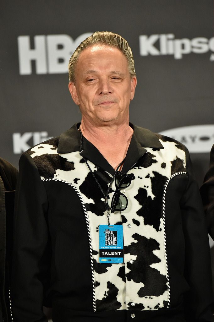 CLEVELAND, OH - APRIL 18: Jimmie Vaughan speaks on behalf of inductee Stevie Ray Vaughan in the press room during the 30th Annual Rock And Roll Hall Of Fame Induction Ceremony at Public Hall on April 18, 2015 in Cleveland, Ohio.  (Photo by Michael Loccisano/Getty Images)