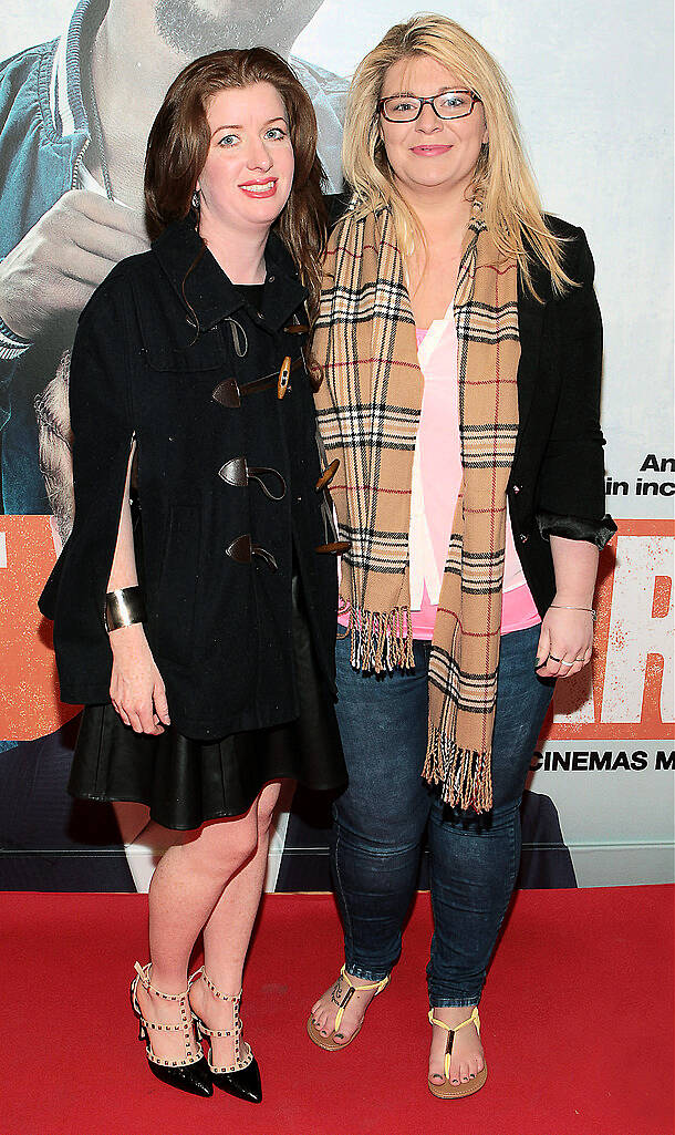 Fiona Morton and Leona Bernes pictured at the Irish premiere screening of Will Ferrell's new film Get hard at the Screen Cinema ,Dublin.Picture:Brian McEvoy