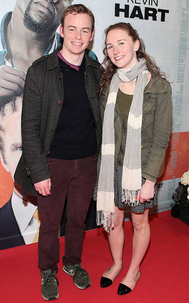 Colm Campbell and Erin Gilgen pictured at the Irish premiere screening of Will Ferrell's new film Get hard at the Screen Cinema ,Dublin
Picture:Brian McEvoy