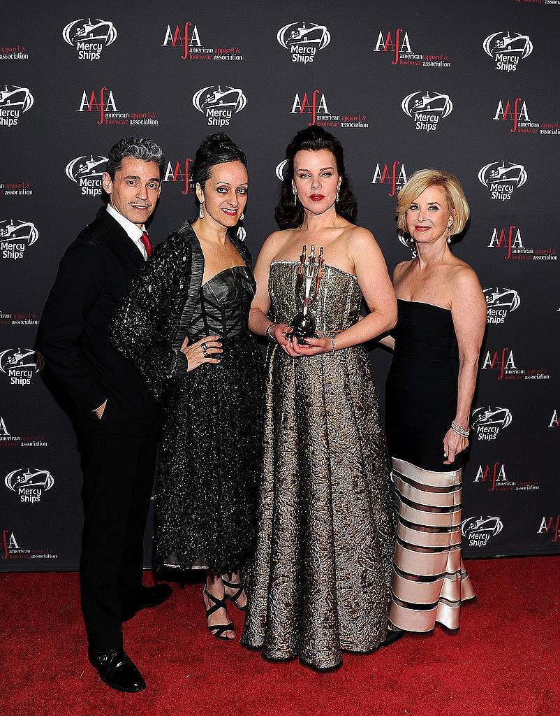 NEW YORK, NY - APRIL 27:  (L-R) Ruben Toledo, Isabel Toledo, Debi Mazar and AAFA President & CEO Juanita D. Duggan attend the 2015 AAFA American Image Awards on April 27, 2015 in New York City.  (Photo by Andrew Toth/Getty Images for American Image Awards)