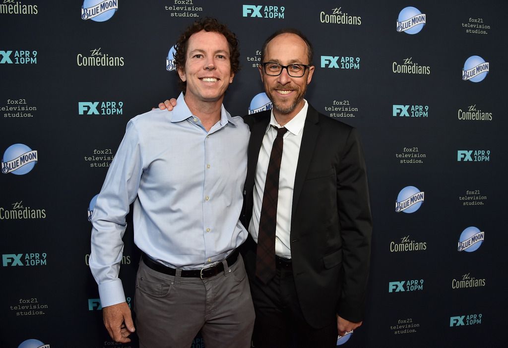 SANTA MONICA, CA - APRIL 06:  Executive producers Matt Nix and Ben Wexler attends the premiere of FX's "The Comedians" at The Broad Stage on April 6, 2015 in Santa Monica, California.  (Photo by Alberto E. Rodriguez/Getty Images)