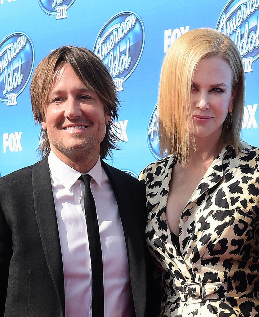 HOLLYWOOD, CA - MAY 13:  Keith Urban and Nicole Kidman attend the "American Idol" XIV Grand Finale event at the Dolby Theatre on May 13, 2015 in Hollywood, California.  (Photo by Jason Kempin/Getty Images)