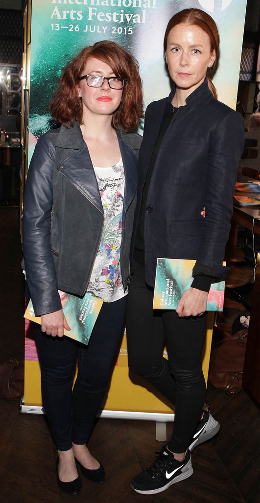 Claire O'Neill and Jean Butler at The Absolut Reception for the launch of The Galway International Arts Festival at The Dean Hotel Dublin..Picture:Brian McEvoy.No Repro fee for one use