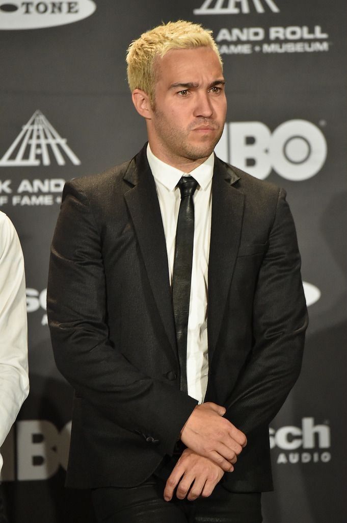 CLEVELAND, OH - APRIL 18:  Pete Wentz of Fall Out Boy attends the 30th Annual Rock And Roll Hall Of Fame Induction Ceremony at Public Hall on April 18, 2015 in Cleveland, Ohio.  (Photo by Michael Loccisano/Getty Images)