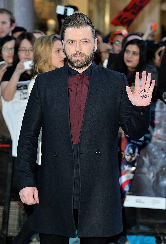 LONDON, ENGLAND - APRIL 21:  Mark Feehily attends "The Avengers: Age Of Ultron" European premiere at Westfield London on April 21, 2015 in London, England.  (Photo by Anthony Harvey/Getty Images)