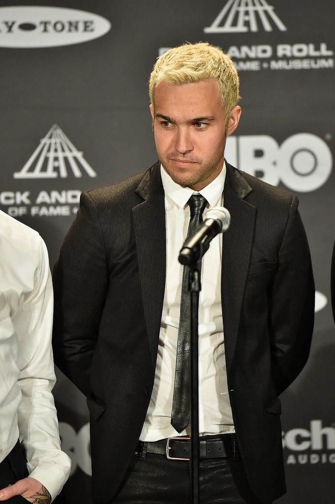 CLEVELAND, OH - APRIL 18: Pete Wentz of Fall Out Boy attends the 30th Annual Rock And Roll Hall Of Fame Induction Ceremony at Public Hall on April 18, 2015 in Cleveland, Ohio.  (Photo by Michael Loccisano/Getty Images)