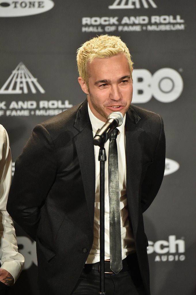 CLEVELAND, OH - APRIL 18: Pete Wentz of Fall Out Boy attends the 30th Annual Rock And Roll Hall Of Fame Induction Ceremony at Public Hall on April 18, 2015 in Cleveland, Ohio.  (Photo by Michael Loccisano/Getty Images)