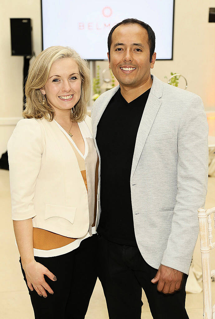 Claire Murphy and Gian Marco Alvarado at the launch of the Belmond Grand Hibernian Irish-based train at the National Gallery-photo Kieran Harnett