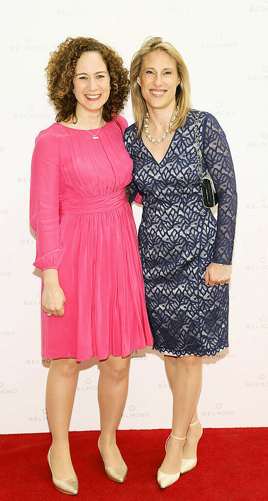 Lucy Clark and Kate Thompson at the launch of the Belmond Grand Hibernian Irish-based train at the National Gallery-photo Kieran Harnett