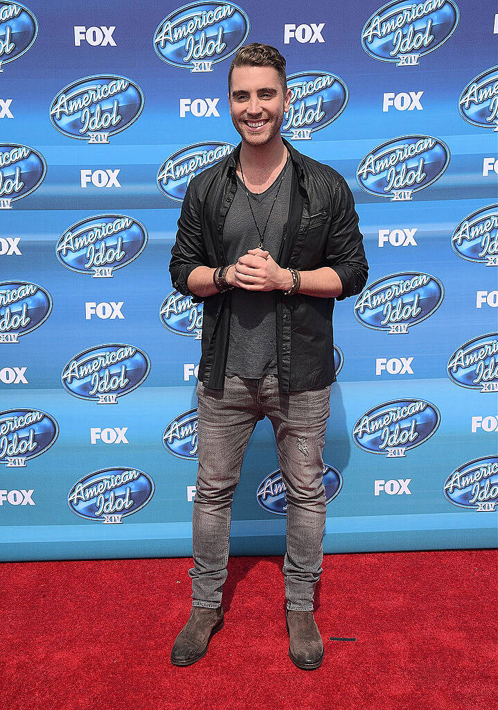 HOLLYWOOD, CA - MAY 13:  Nick Fradiani attends the "American Idol" XIV Grand Finale event at the Dolby Theatre on May 13, 2015 in Hollywood, California.  (Photo by Jason Kempin/Getty Images)