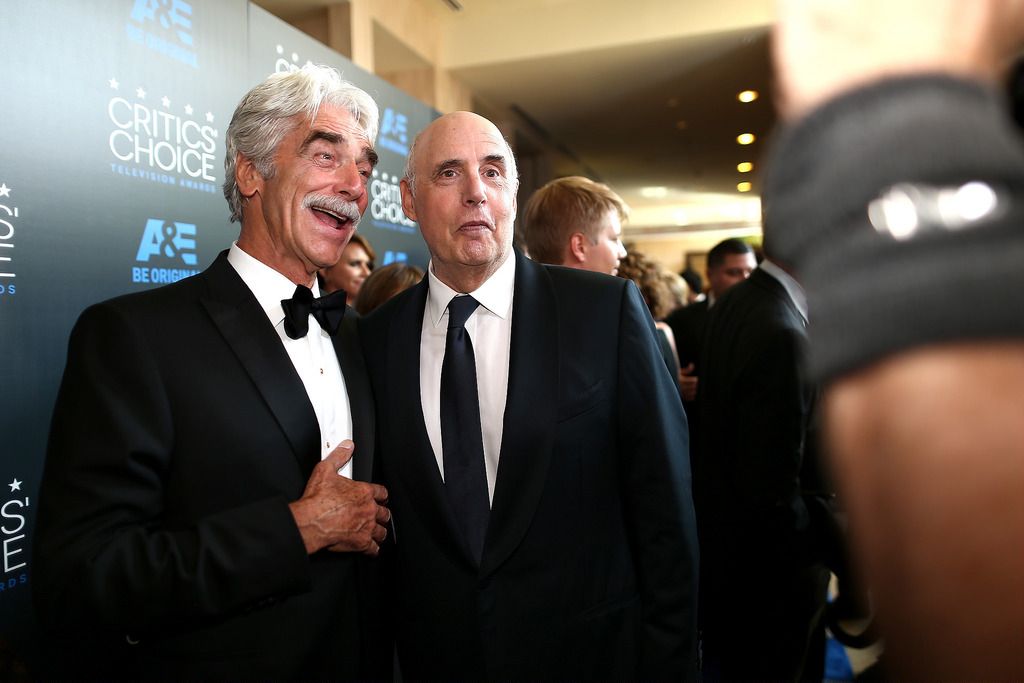 BEVERLY HILLS, CA - MAY 31: Actors Sam Elliott (L) and Jeffrey Tambor attend the 5th Annual Critics' Choice Television Awards at The Beverly Hilton Hotel on May 31, 2015 in Beverly Hills, California.  (Photo by Christopher Polk/Getty Images for Critics' Choice Television Awards)