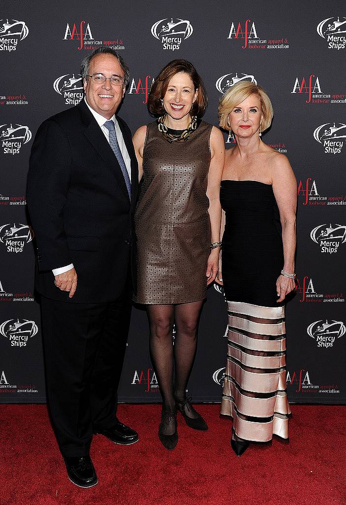 NEW YORK, NY - APRIL 27:  (L-R) CEO Gerber Childrenswear Gary Simmons, President and CEO of K.I.D.S./Fashion Delivers Lisa Gurwitch and AAFA President & CEO Juanita D. Duggan attend the 2015 AAFA American Image Awards on April 27, 2015 in New York City.  (Photo by Andrew Toth/Getty Images for American Image Awards)