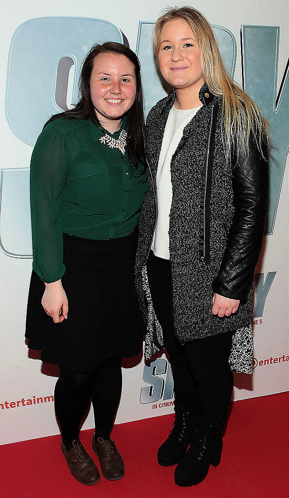 Alyssia Franklin and Gudfinna Olga Juansol   pictured at the special screening of  the movie  Spy  at The Odeon Cinema in Point Village Dublin..Picture:Brian McEvoy.