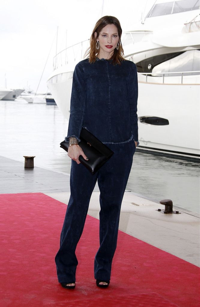 British actress Sienna Guillory poses during a photocall for the TV serie "Fortitude" as part of the MIPCOM, on October 14, 2014 in Cannes, southeastern France. Held each year on the French Riviera, the audiovisual trade fair brings together the movers and shakers of the global entertainment business to network, talk shop and buy, sell and finance new content.  AFP PHOTO / VALERY HACHE        (Photo credit should read VALERY HACHE/AFP/Getty Images)