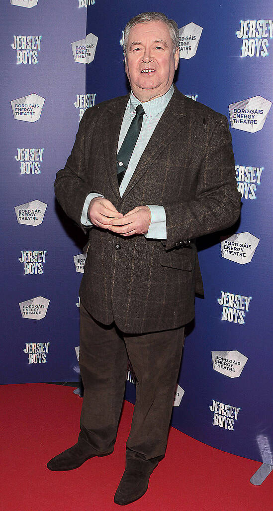 Joe Duffy   at the opening night of Jersey Boys at the Bord Gais Energy Theatre,Dublin,.Picture:Brian McEvoy.