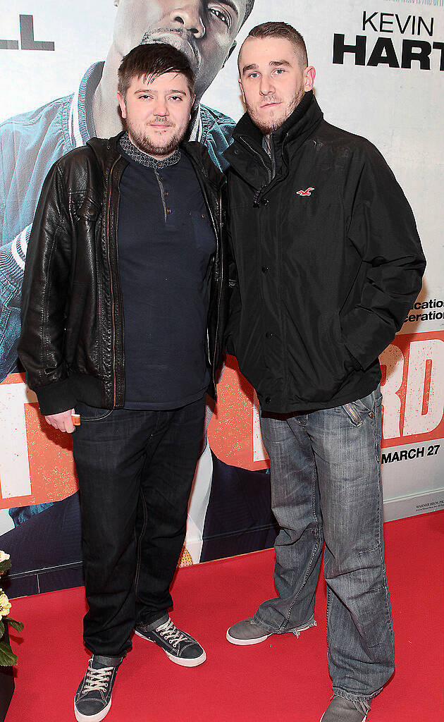 Kevin Kelly and Derek O Connor pictured at the Irish premiere screening of Will Ferrell's new film Get hard at the Screen Cinema ,Dublin
Picture:Brian McEvoy