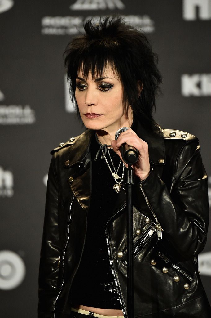 CLEVELAND, OH - APRIL 18:  Inductee Joan Jett of Joan Jett and The Blackhearts attends the 30th Annual Rock And Roll Hall Of Fame Induction Ceremony at Public Hall on April 18, 2015 in Cleveland, Ohio.  (Photo by Michael Loccisano/Getty Images)