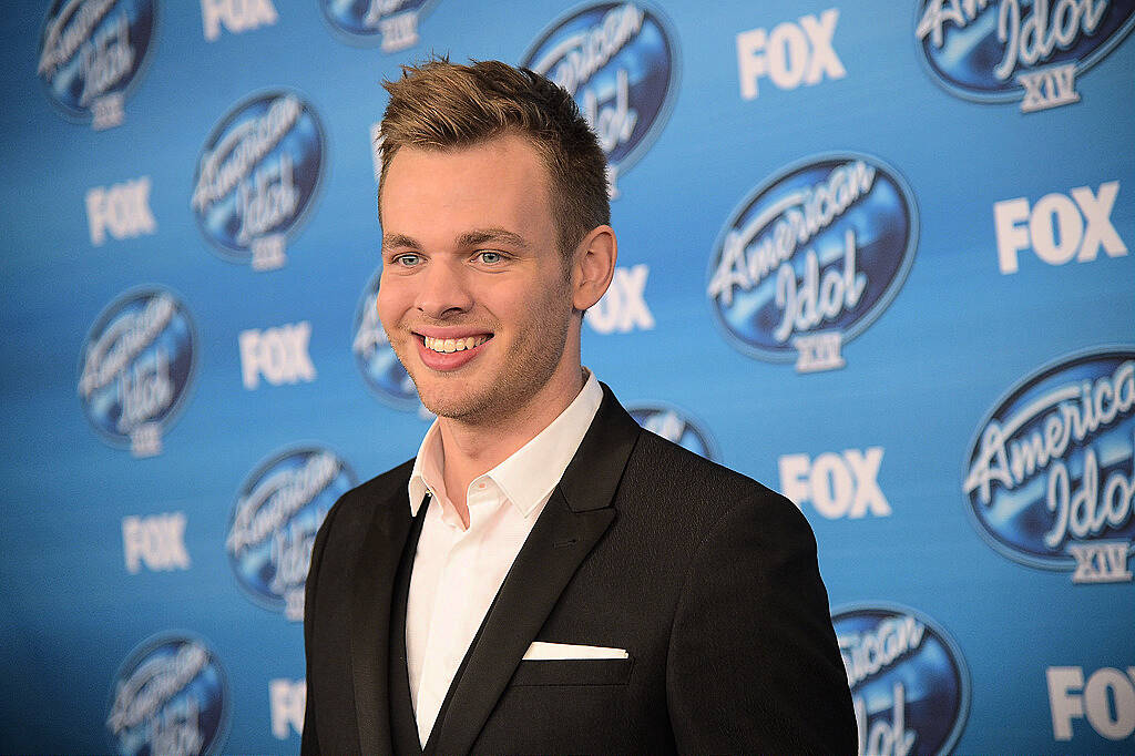 HOLLYWOOD, CA - MAY 13:  Clark Beckham attends the "American Idol" XIV Grand Finale event at the Dolby Theatre on May 13, 2015 in Hollywood, California.  (Photo by Jason Kempin/Getty Images)