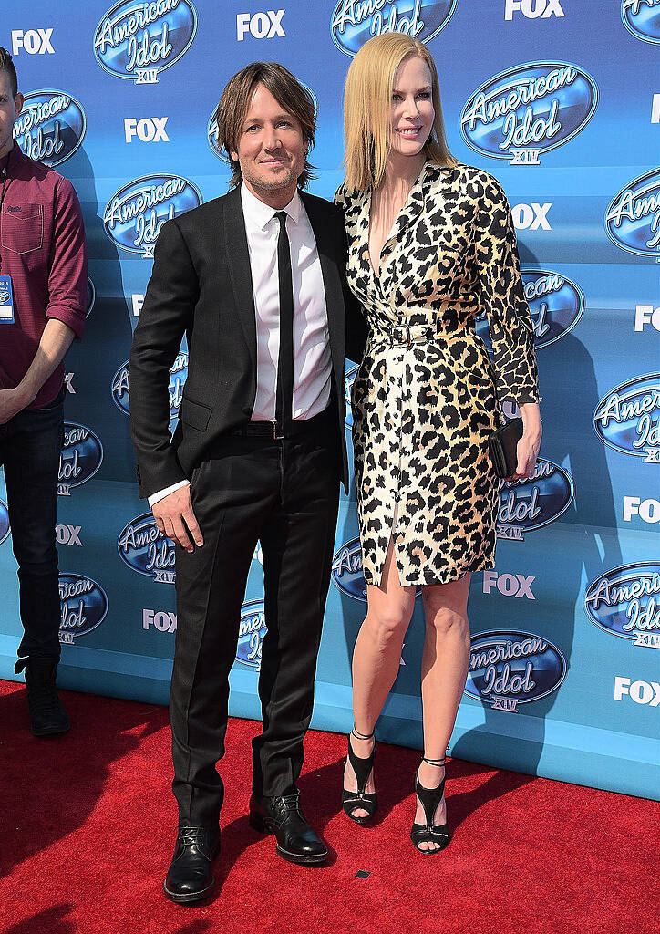 HOLLYWOOD, CA - MAY 13:  Keith Urban and Nicole Kidman attend the "American Idol" XIV Grand Finale event at the Dolby Theatre on May 13, 2015 in Hollywood, California.  (Photo by Jason Kempin/Getty Images)