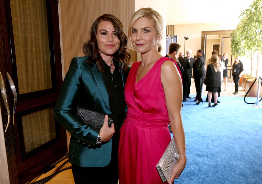 BEVERLY HILLS, CA - MAY 31:  Actresses Clea DuVall (L) and Rhea Seehorn attend the 5th Annual Critics' Choice Television Awards at The Beverly Hilton Hotel on May 31, 2015 in Beverly Hills, California.  (Photo by Christopher Polk/Getty Images for Critics' Choice Television Awards)