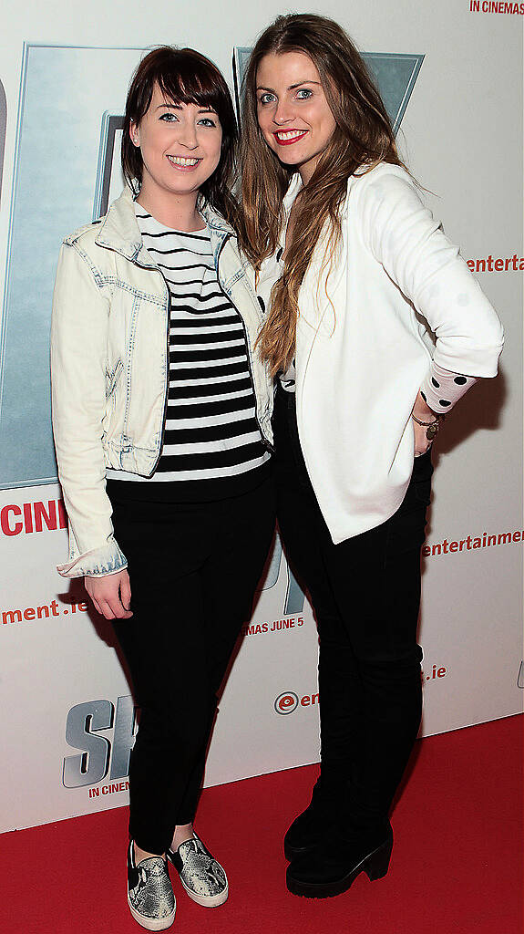 Marie Dillon and Lena Jordan  pictured at the special screening of  the movie  Spy  at The Odeon Cinema in Point Village Dublin..Picture:Brian McEvoy.