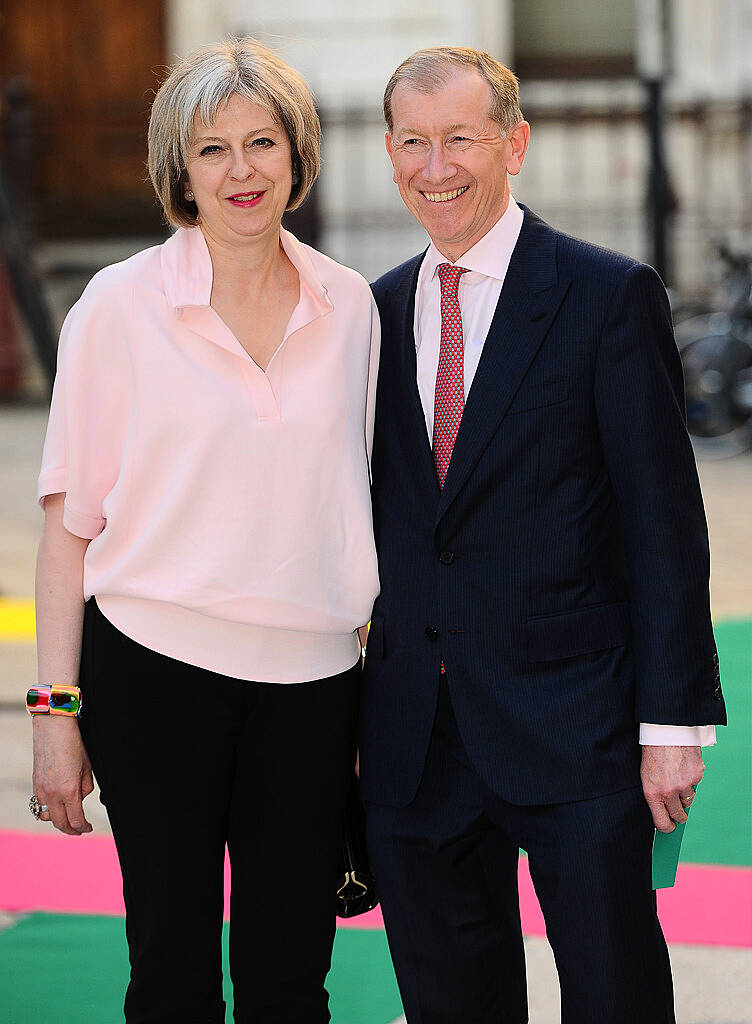 LONDON, ENGLAND - JUNE 03:  Teresa May and Philip John May attend the Royal Academy of Arts Summer Exhibition on June 3, 2015 in London, England.  (Photo by Stuart C. Wilson/Getty Images)