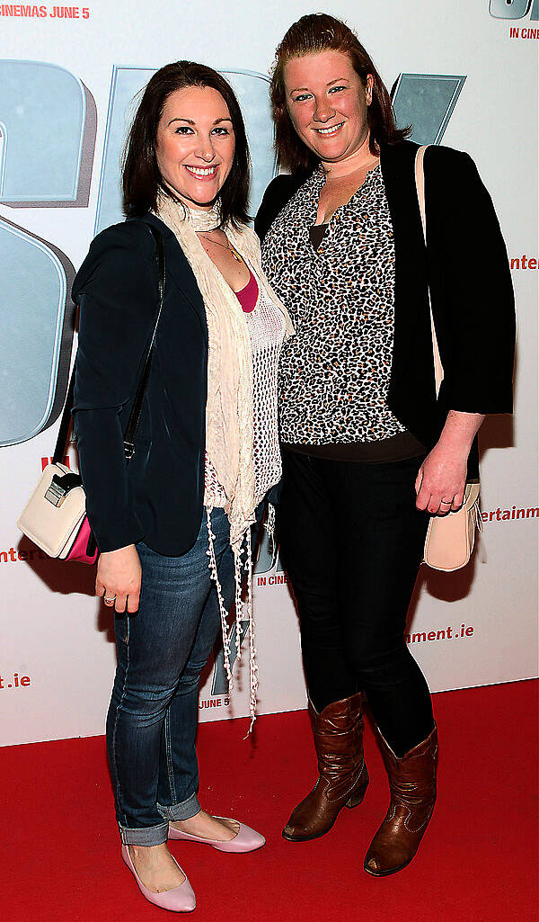 Mary Somers and Jenny Tierney  pictured at the special screening of  the movie  Spy  at The Odeon Cinema in Point Village Dublin..Picture:Brian McEvoy.