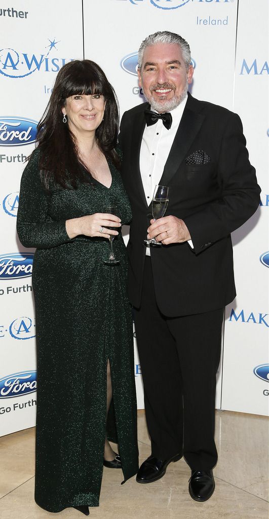 Audrey and John Cunningham at the Make A Wish Crystal Ball in the Double Tree Hilton hotel Ballsbridge-photo Kieran Harnett