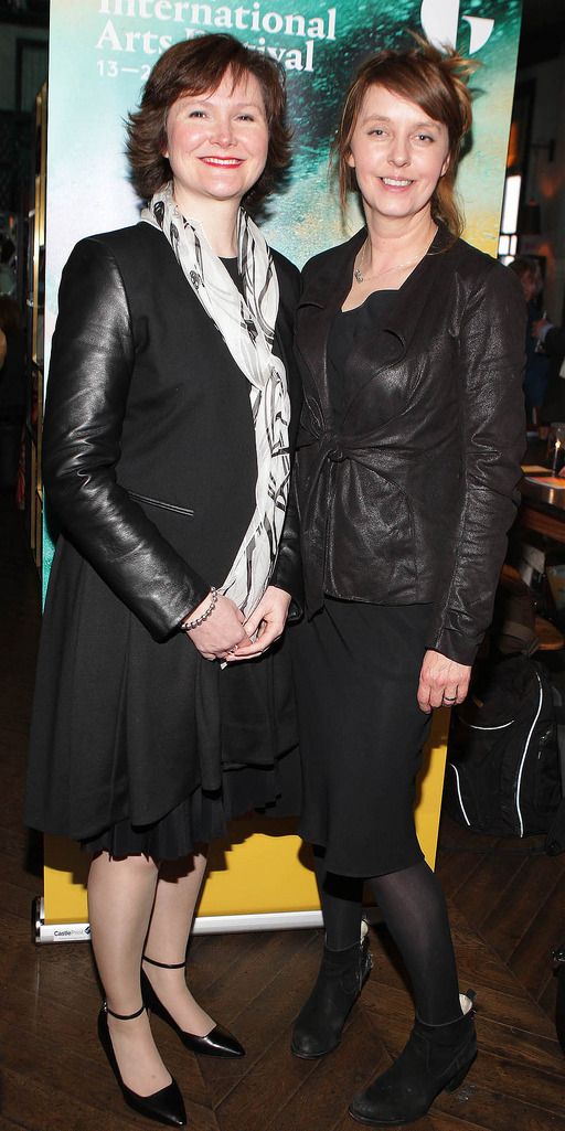 Emma Gorman and Gillian Clarke at The Absolut Reception for the launch of The Galway International Arts Festival at The Dean Hotel Dublin..Picture:Brian McEvoy Photography.No Repro fee for one use