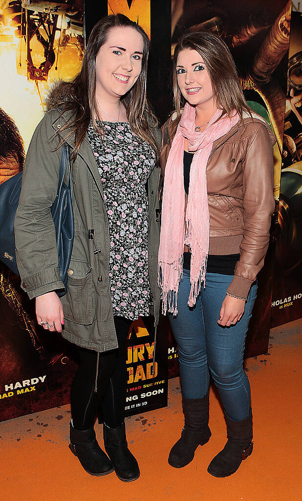 Jenny Gordon and Lauren Ryan at the Irish Premiere screening of Mad Max:Fury Road at The Savoy Cinema Dublin..Picture:Brian McEvoy