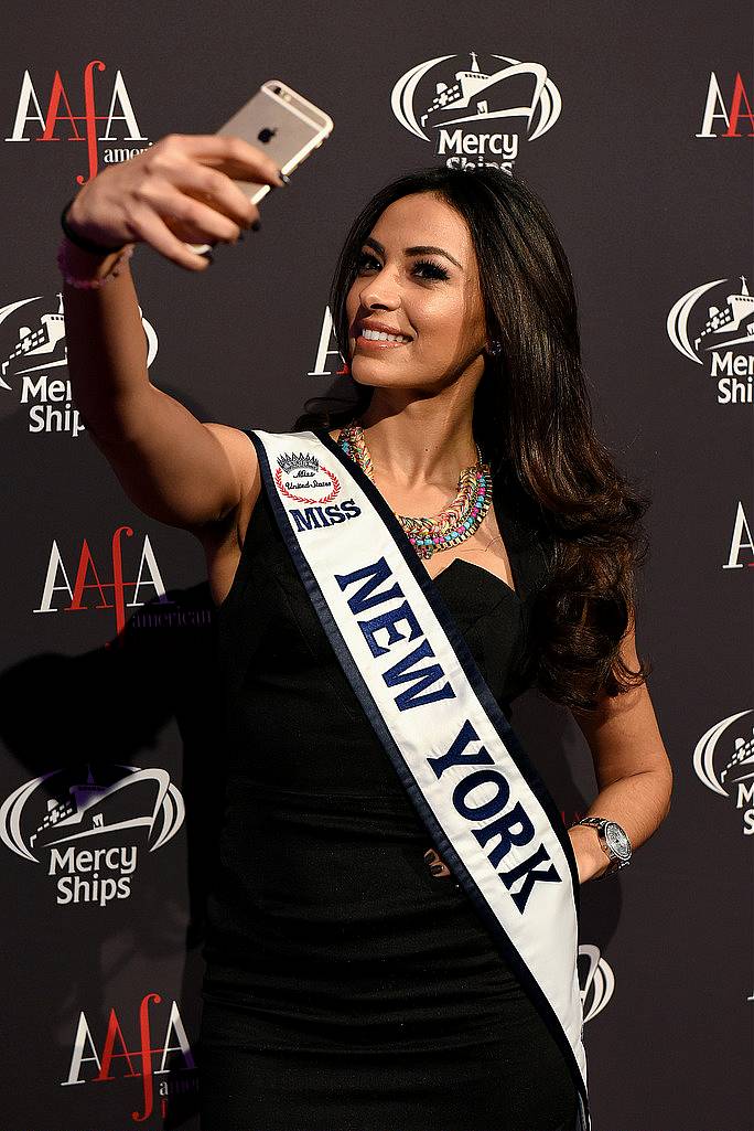 NEW YORK, NY - APRIL 27:  Miss New York 2015 Iman Obou attends the 2015 AAFA American Image Awards on April 27, 2015 in New York City.  (Photo by Andrew Toth/Getty Images for American Image Awards)