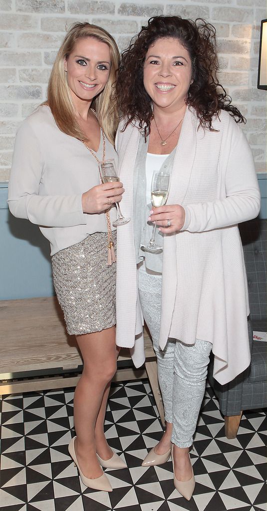 Dee Roche and Lucy McColgan  at The Mademoiselle and Coco Boutique charity fashion show in aid of Focus Ireland at Clodagh's Kitchen  in Blackrock,Dublin.Picture: Brian McEvoy.