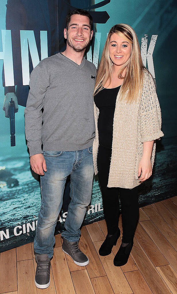 Barry Dawnay and Amanda Russell pictured at the Irish  premiere screening of John Wick starring Keanu Reeves at the Lighthouse Cinema Dublin..Picture:Brian McEvoy.