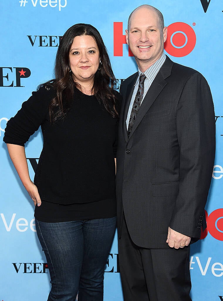 NEW YORK, NY - APRIL 06:  Producers Stephanie Laing (L) and Christopher Godsick attend the "VEEP" Season 4 New York Screening at the SVA Theater on April 6, 2015 in New York City.  (Photo by Jamie McCarthy/Getty Images)