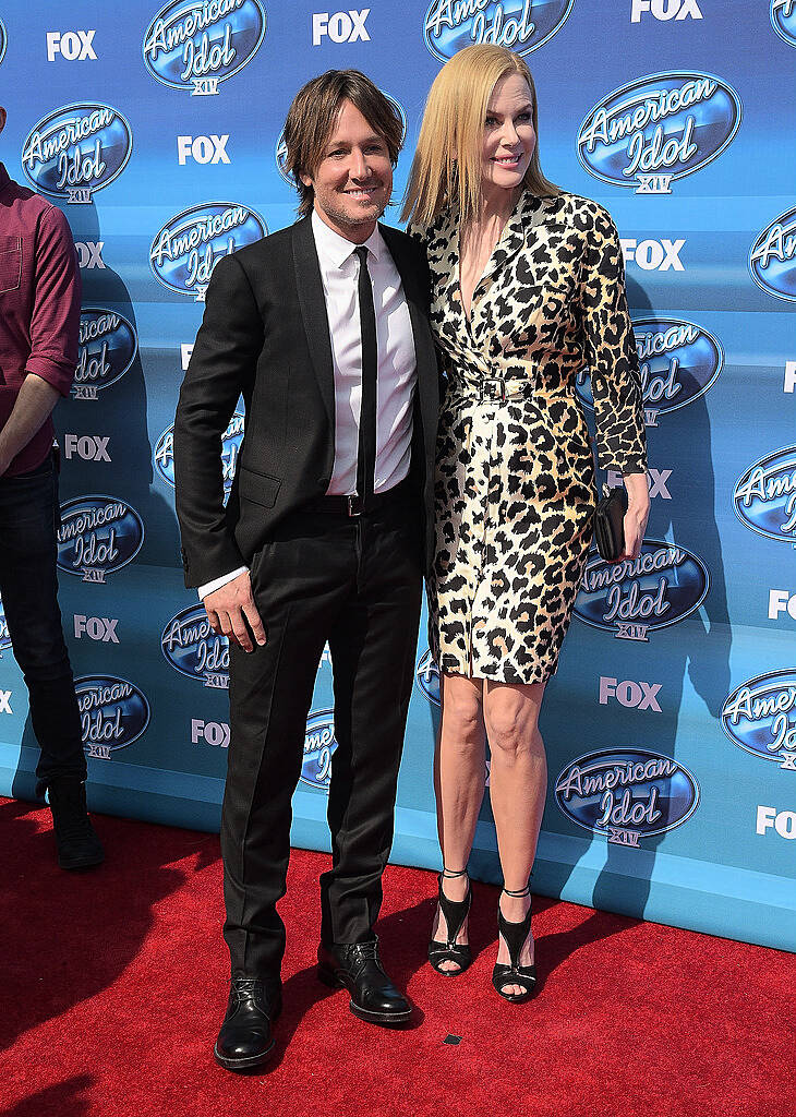 HOLLYWOOD, CA - MAY 13:  Keith Urban and Nicole Kidman attend the "American Idol" XIV Grand Finale event at the Dolby Theatre on May 13, 2015 in Hollywood, California.  (Photo by Jason Kempin/Getty Images)