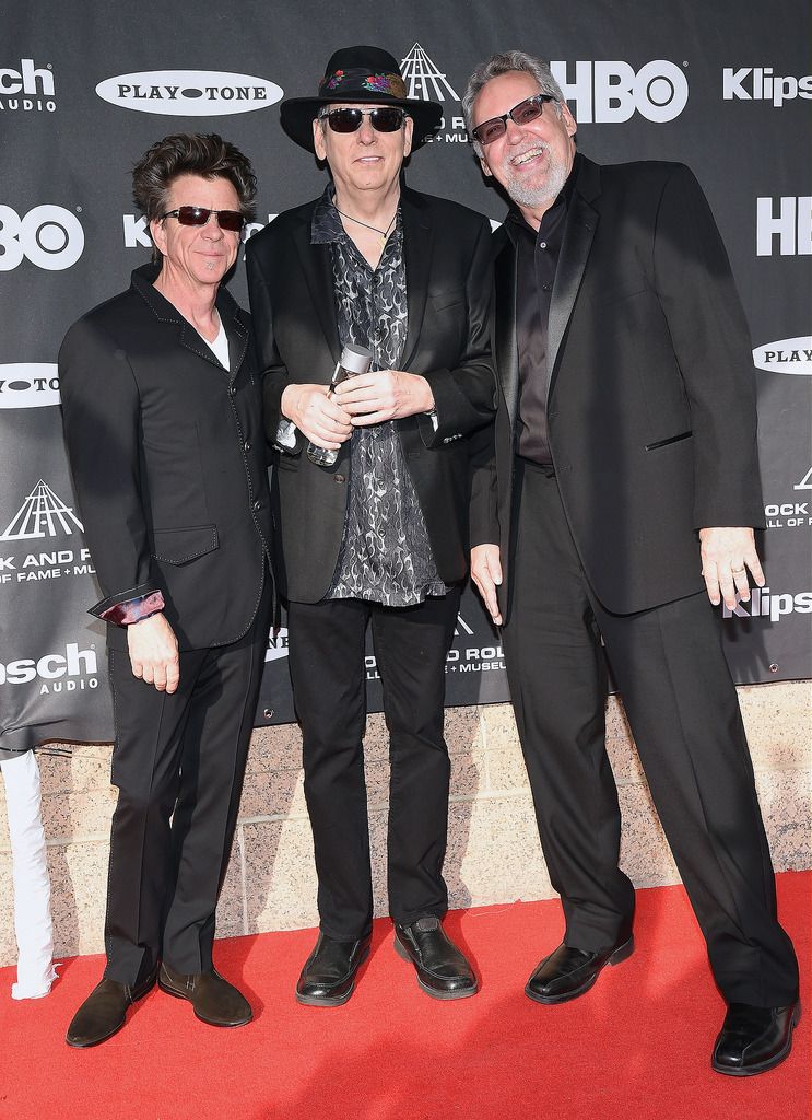 CLEVELAND, OH - APRIL 18:  Musicians Chris Layton, Tommy Shannon and Reese Wynans of Double Trouble attend the 30th Annual Rock And Roll Hall Of Fame Induction Ceremony at Public Hall on April 18, 2015 in Cleveland, Ohio.  (Photo by Michael Loccisano/Getty Images)