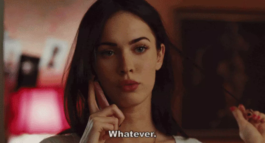 Megan Fox Whatever GIF - Find & Share on GIPHY