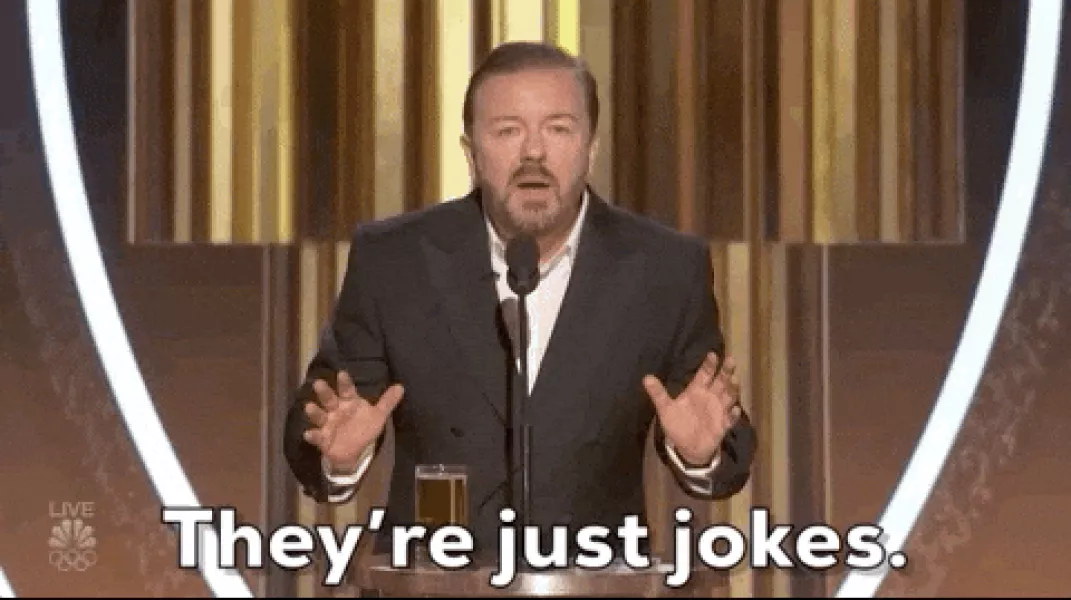 Ricky Gervais GIF by Golden Globes - Find & Share on GIPHY