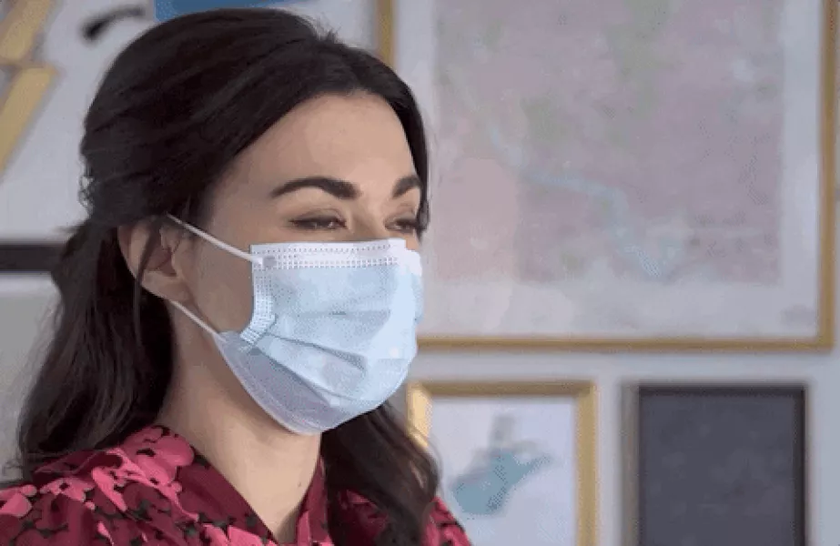 Wear A Mask Double Masking GIF by GIPHY News - Find & Share on GIPHY