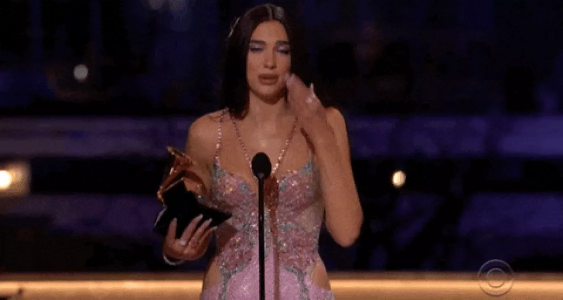 Dua Lipa Blow Kiss GIF by Recording Academy / GRAMMYs - Find & Share on GIPHY