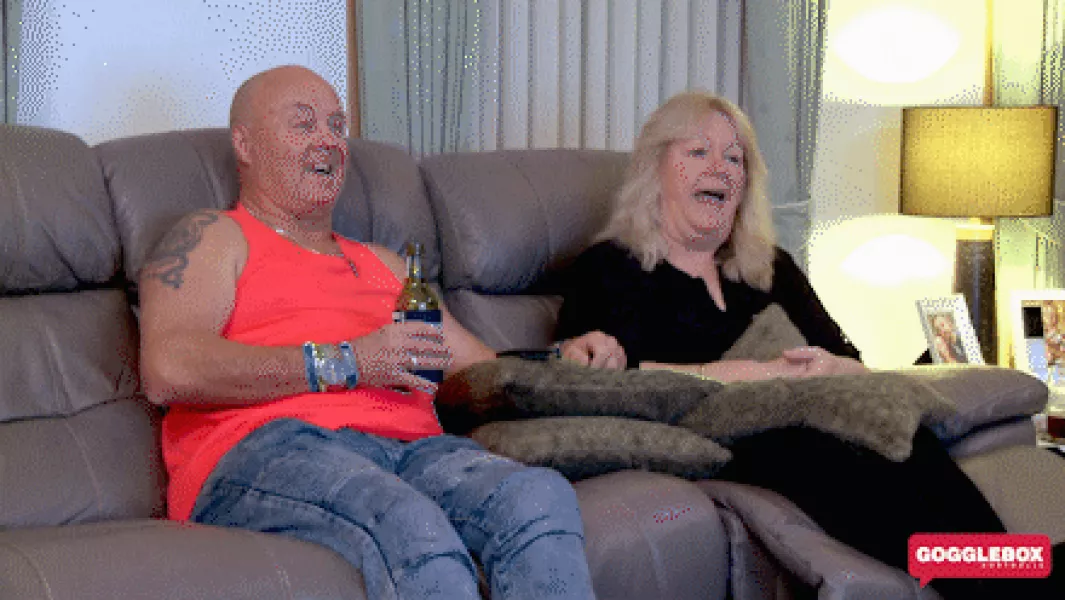 Laugh Lol GIF by Gogglebox Australia - Find & Share on GIPHY