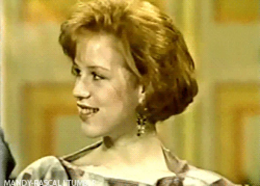 Molly Ringwald Smiling GIF - Find & Share on GIPHY