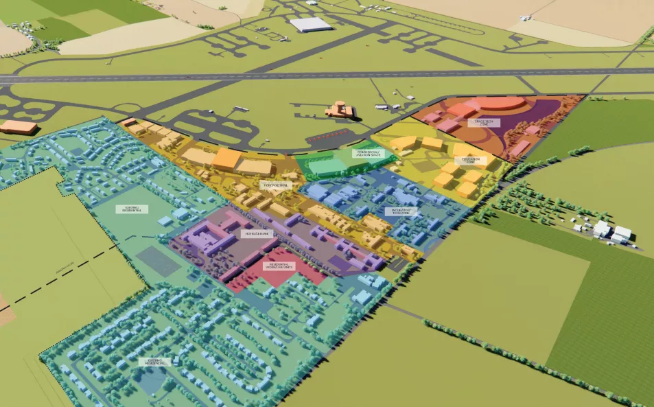 The plans for the site included creating a heritage zone, space tech centre and a hotel and leisure area, as well as keeping the runway operational (Scampton Holdings Ltd/PA)
