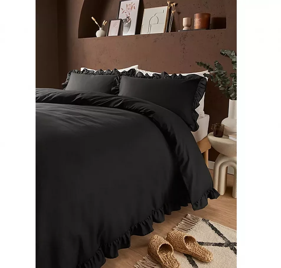 George Plain Frill Edge Duvet Set, other items from a selection, Direct.asda