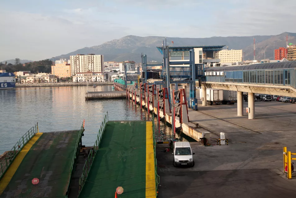 The port of Algeciras in Spain