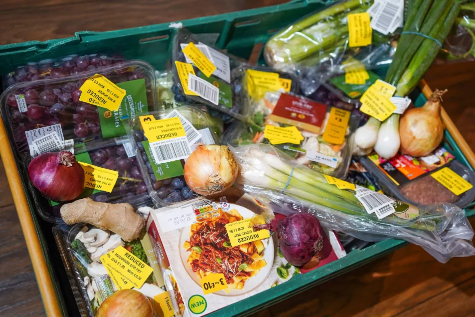 Reduced label supermarket food (Alamy/PA)