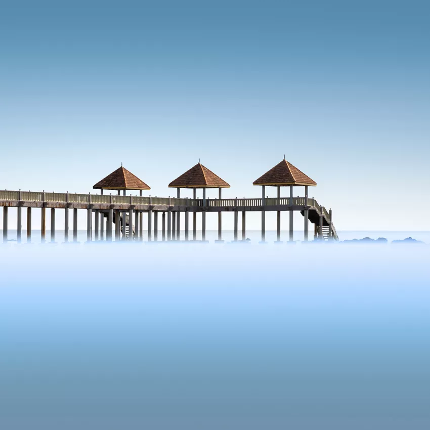  A 132-second long exposure of the jetty at Desaru, Malaysia.