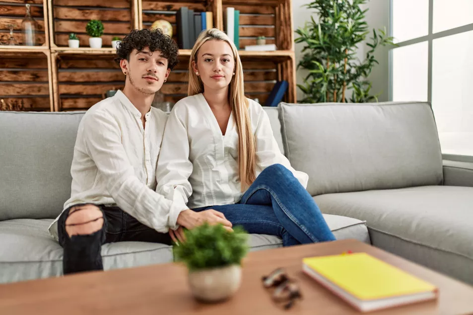 couple sat together